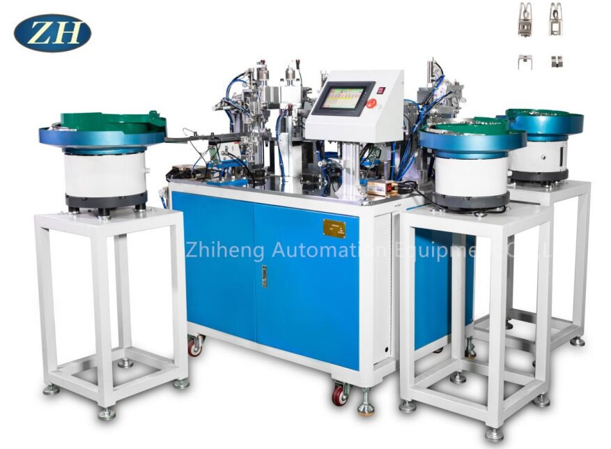 Automatisk nitting og pressemaskine til hardwarelinie let at vedligeholde